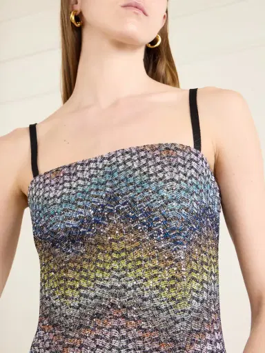 Missoni Sequin-embellished Metallic Crochet-knit Mini Dress | Thumbnail 5