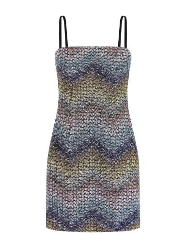 Missoni Sequin-embellished Metallic Crochet-knit Mini Dress | Thumbnail 1