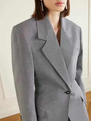 The Attico Wool And Cotton-blend Blazer | Thumbnail 4
