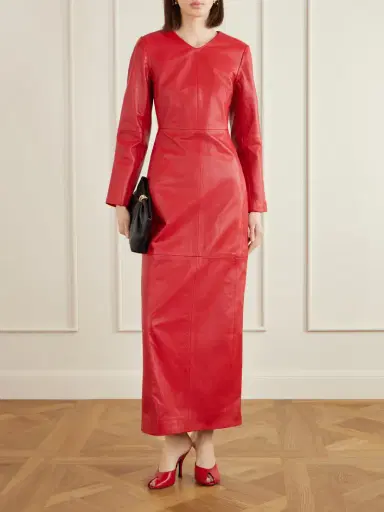 RÙADH The Adris Leather Maxi Dress | Thumbnail 2 RÙADH The Adris Leather Maxi Dress | Thumbnail 2