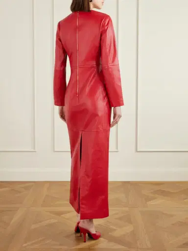 RÙADH The Adris Leather Maxi Dress | Thumbnail 3 RÙADH The Adris Leather Maxi Dress | Thumbnail 3