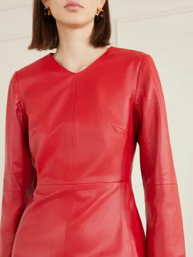 RÙADH The Adris Leather Maxi Dress | Thumbnail 4 RÙADH The Adris Leather Maxi Dress | Thumbnail 4