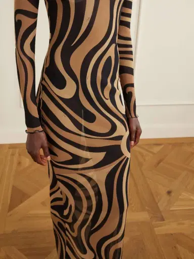 PUCCI Printed Mesh Maxi Dress | Thumbnail 4 PUCCI Printed Mesh Maxi Dress | Thumbnail 4