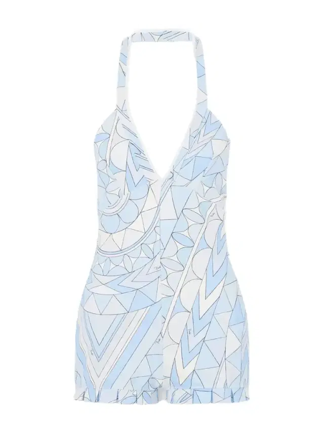 Printed Jersey Playsuit