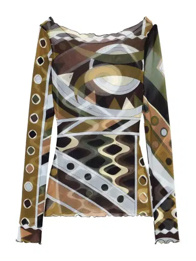 PUCCI Printed Tulle Top | Thumbnail 1
