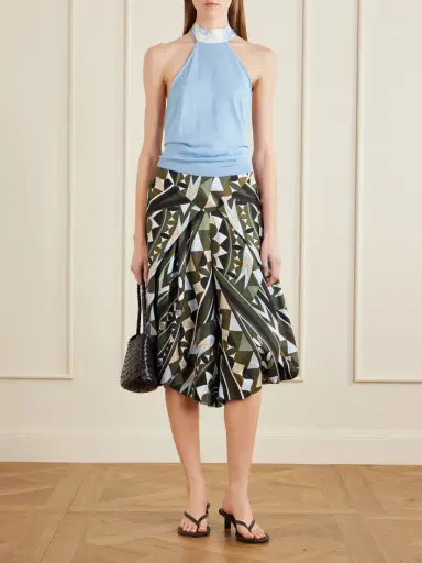 PUCCI Printed Silk-twill Wide-leg Pants | Thumbnail 2