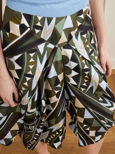 PUCCI Printed Silk-twill Wide-leg Pants | Thumbnail 4