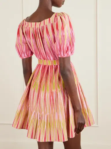 Saloni Yashi Belted Printed Cotton Mini Dress | Thumbnail 3