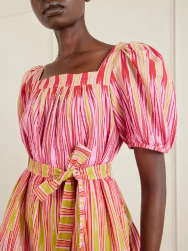 Saloni Yashi Belted Printed Cotton Mini Dress | Thumbnail 4