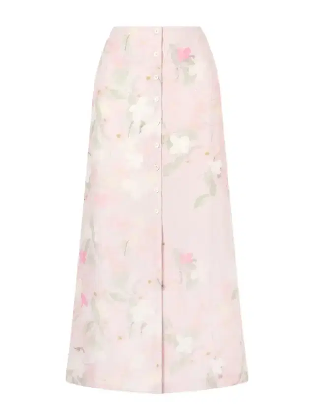 Carmen Floral-printed Linen Midi Skirt