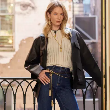 Lele Sadoughi GOLD CHATEAU ROPE TASSEL BELT | Thumbnail 2