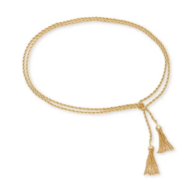 GOLD CHATEAU ROPE TASSEL BELT