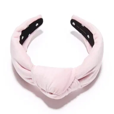 Lele Sadoughi PINK VELVET KNOTTED HEADBAND | Thumbnail 3