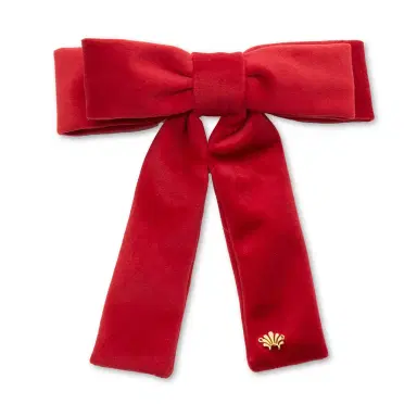 Lele Sadoughi RED VELVET ANTOINETTE BOW BARRETTE | Thumbnail 1