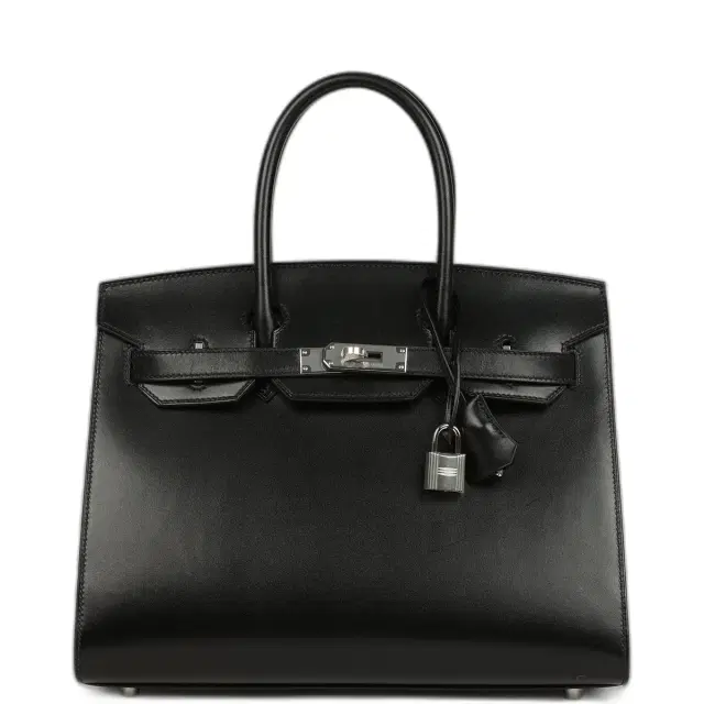 hermes Pre-owned Hermes Birkin Sellier 30 Black Box Palladium Hardware