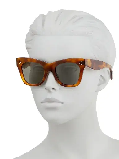 CELINE Women's 50MM Tortoise Cat Eye Sunglasses - Brown Tortoise | Thumbnail 4