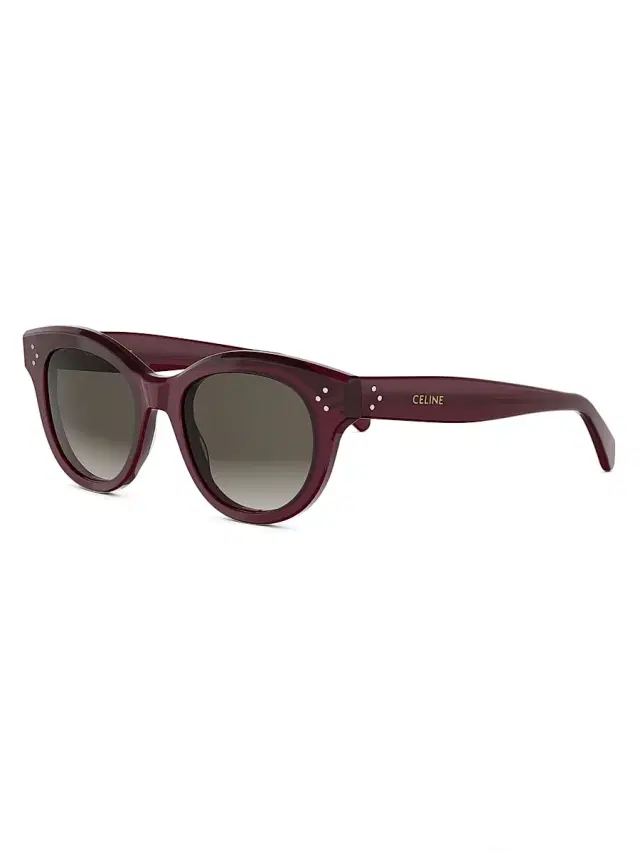 Women's  3 DOTS 50MM Round Sunglasses - Bordeaux Brown