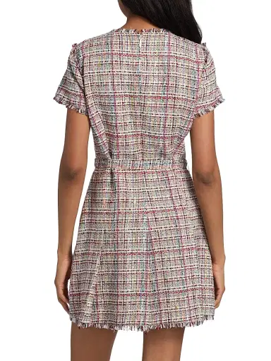 Cinq à Sept Women's Kelsey Wildflower Tweed Minidress | Thumbnail 5