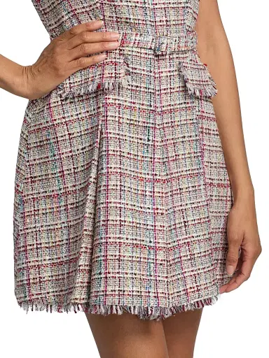 Cinq à Sept Women's Kelsey Wildflower Tweed Minidress | Thumbnail 6