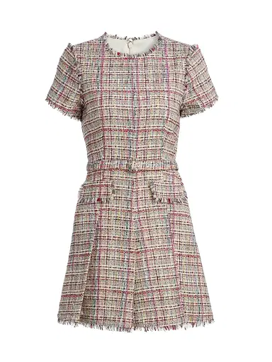 Cinq à Sept Women's Kelsey Wildflower Tweed Minidress | Thumbnail 1