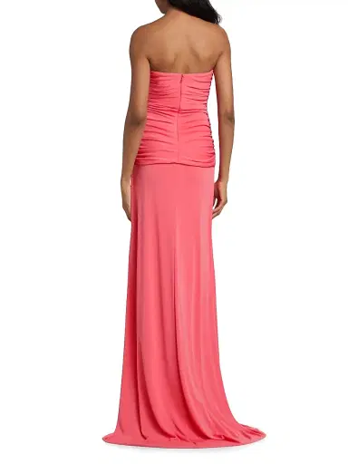 Cinq à Sept Women's Olena Strapless Draped Gown - Sunset Blush - Size 14 | Thumbnail 5 Cinq à Sept Women's Olena Strapless Draped Gown - Sunset Blush - Size 14 | Thumbnail 5
