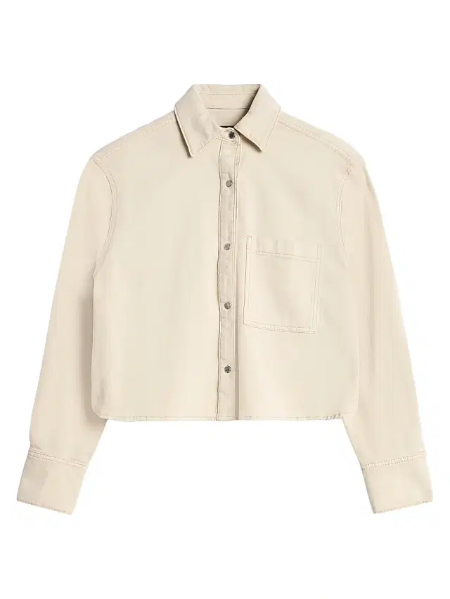 Women's Ivy Workwear Crop Shirt - Colored Comfort
