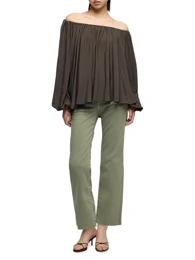 7 For All Mankind Women's Calie Straight-Leg Crop Jeans | Thumbnail 2