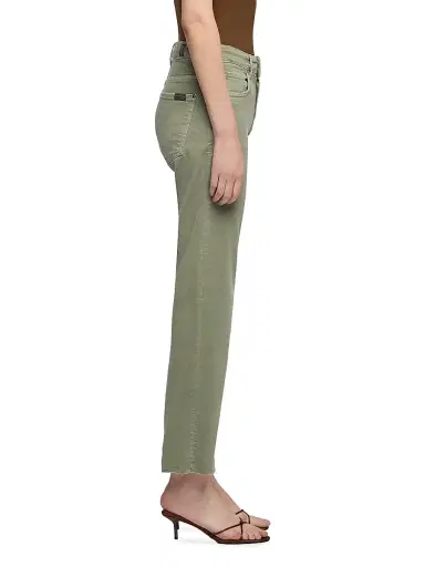 7 For All Mankind Women's Calie Straight-Leg Crop Jeans | Thumbnail 4