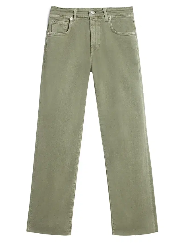 Women's Calie Straight-Leg Crop Jeans - Army