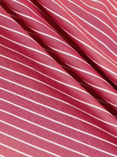 Nili Lotan Women's Yorke Striped Relaxed Button-Front Shirt - Red And White Stripe - Size Large | Thumbnail 7 Nili Lotan Women's Yorke Striped Relaxed Button-Front Shirt - Red And White Stripe - Size Large | Thumbnail 7