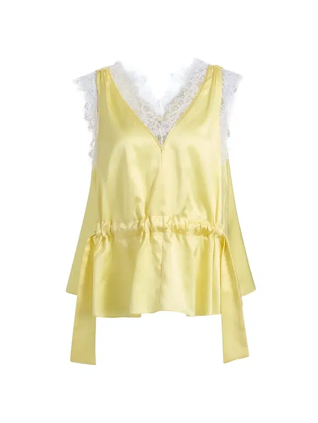 3.1 Phillip Lim Women's Lace Trim Satin V-Neck Top - Yuzu
