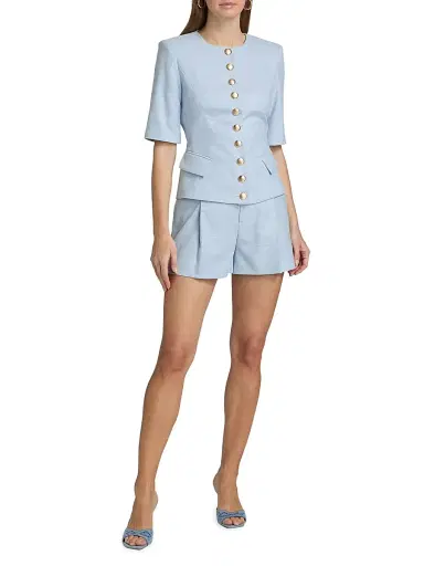 Generation Love Women's Adriana Chambray Suiting Jacket | Thumbnail 2 Generation Love Women's Adriana Chambray Suiting Jacket | Thumbnail 2