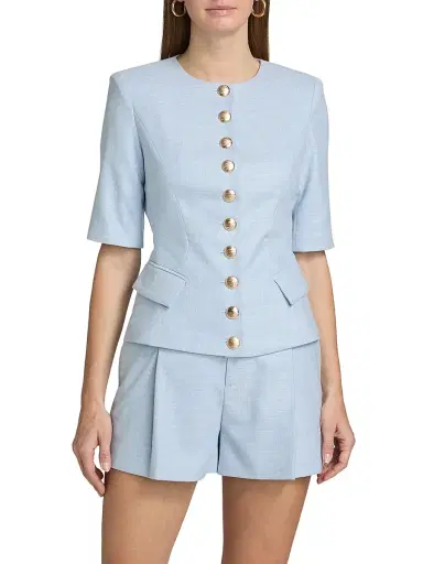 Generation Love Women's Adriana Chambray Suiting Jacket | Thumbnail 3 Generation Love Women's Adriana Chambray Suiting Jacket | Thumbnail 3