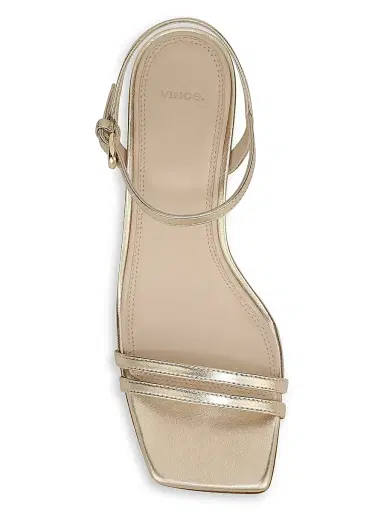 Vince Women's Tilda 45MM Leather Sandals - Champagne | Thumbnail 4 Vince Women's Tilda 45MM Leather Sandals - Champagne | Thumbnail 4