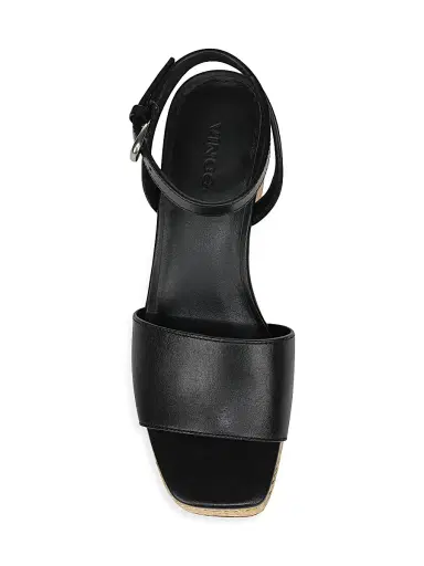 Vince Women's Castella 80MM Leather Strappy Sandals - Black | Thumbnail 4 Vince Women's Castella 80MM Leather Strappy Sandals - Black | Thumbnail 4