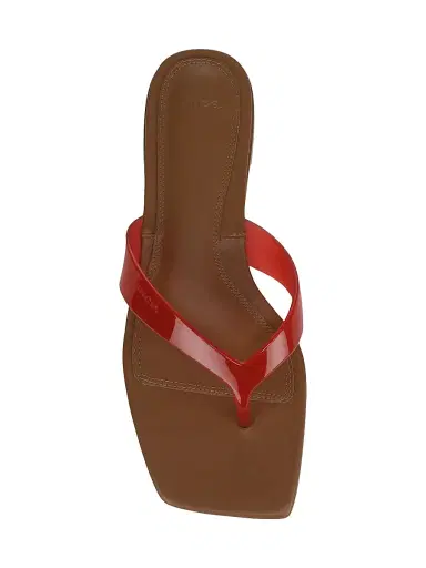 Vince Women's San Juan Jelly Strap Thong Sandals - Tomato Red - Size 10 | Thumbnail 4 Vince Women's San Juan Jelly Strap Thong Sandals - Tomato Red - Size 10 | Thumbnail 4