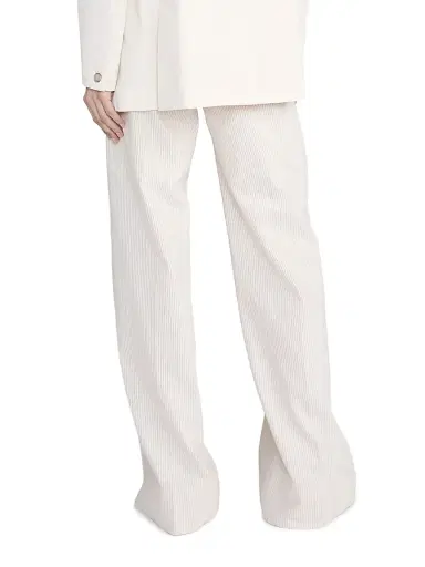 Frame Women's The Striped Wide-Leg Pants - Ecru Multi - Size 2 | Thumbnail 5 Frame Women's The Striped Wide-Leg Pants - Ecru Multi - Size 2 | Thumbnail 5