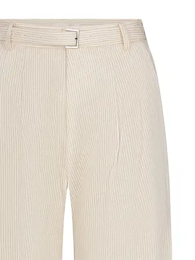 Frame Women's The Striped Wide-Leg Pants - Ecru Multi - Size 2 | Thumbnail 7 Frame Women's The Striped Wide-Leg Pants - Ecru Multi - Size 2 | Thumbnail 7