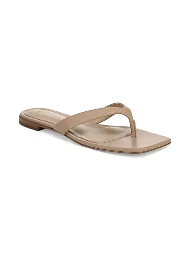 Vince Women's San Juan Leather Slip-On Sandals - Warm Almond - Size 10 | Thumbnail 2