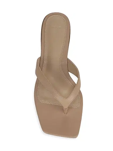 Vince Women's San Juan Leather Slip-On Sandals - Warm Almond - Size 10 | Thumbnail 4
