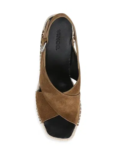 Vince Women's Georgia 90MM Suede Espadrille Wedge Sandals | Thumbnail 4 Vince Women's Georgia 90MM Suede Espadrille Wedge Sandals | Thumbnail 4