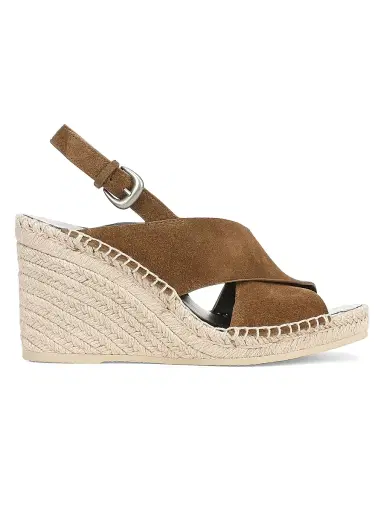 Vince Women's Georgia 90MM Suede Espadrille Wedge Sandals | Thumbnail 1 Vince Women's Georgia 90MM Suede Espadrille Wedge Sandals | Thumbnail 1