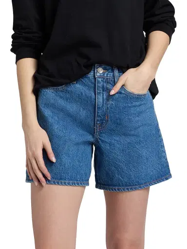 SLVRLAKE Women's Walker High-Rise Denim Shorts | Thumbnail 3 SLVRLAKE Women's Walker High-Rise Denim Shorts | Thumbnail 3