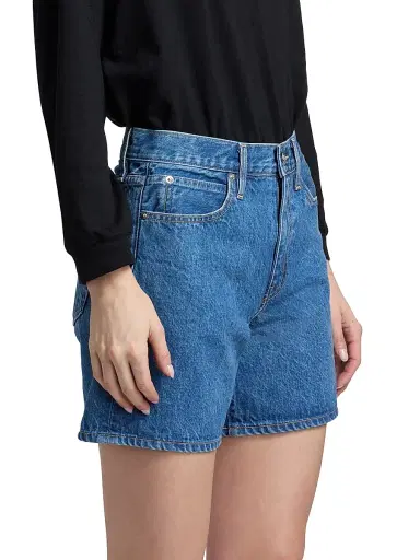 SLVRLAKE Women's Walker High-Rise Denim Shorts | Thumbnail 4 SLVRLAKE Women's Walker High-Rise Denim Shorts | Thumbnail 4