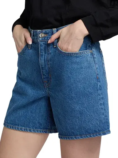 SLVRLAKE Women's Walker High-Rise Denim Shorts | Thumbnail 6 SLVRLAKE Women's Walker High-Rise Denim Shorts | Thumbnail 6
