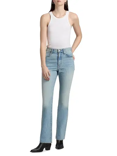 SLVRLAKE Women's Jade High-Rise Bootcut Jeans - East Meets West - Size 32 | Thumbnail 2