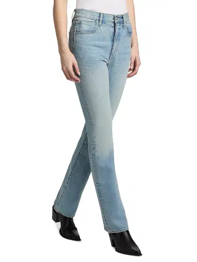 SLVRLAKE Women's Jade High-Rise Bootcut Jeans - East Meets West - Size 32 | Thumbnail 4