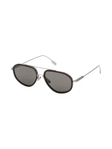Zegna Men's 56MM Aviator Sunglasses - Brown Grey | Thumbnail 1 Zegna Men's 56MM Aviator Sunglasses - Brown Grey | Thumbnail 1