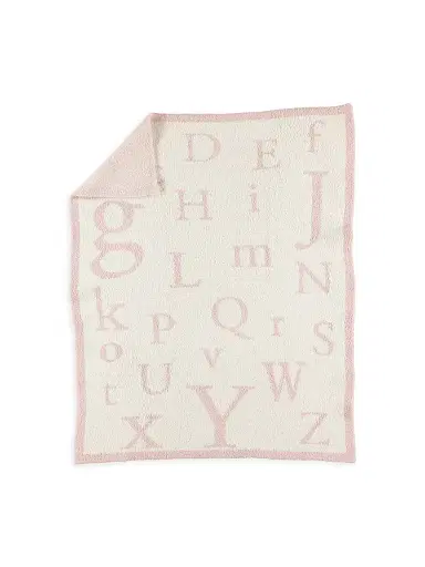 Barefoot Dreams Baby's Cozychic ABC Blanket - Dusty Rose | Thumbnail 2 Barefoot Dreams Baby's Cozychic ABC Blanket - Dusty Rose | Thumbnail 2