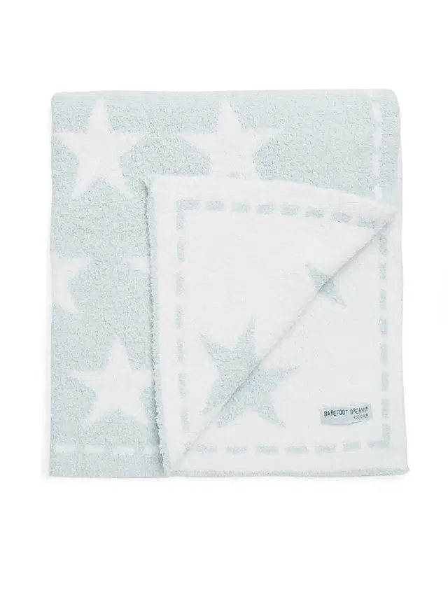 Barefoot Dreams Baby's Printed Blanket - Aqua